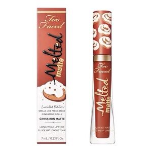 TOO FACED LIMITED EDITION MELTED MATTE LONGWEAR LIQUID LIPSTICK IN CINNAMON BUN